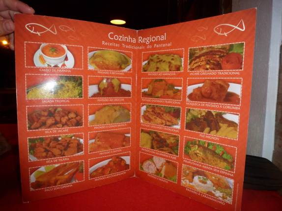 Comida típica do Pantanal em Bonito, no Mato Grosso do Sul